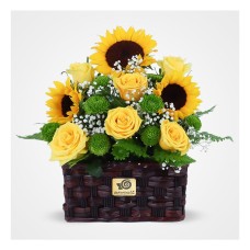 Chekameh Sunflower Basket